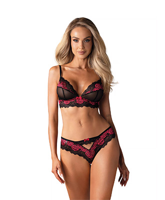 Tulia 2-delt undert�ysett med blonder