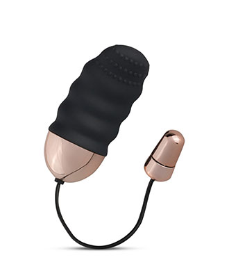 Teazers Ribbed Vibrating Egg With Remote Control