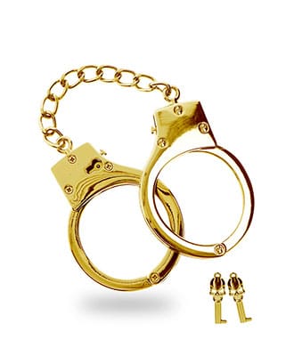 Taboom - BDSM H�ndjern i gull