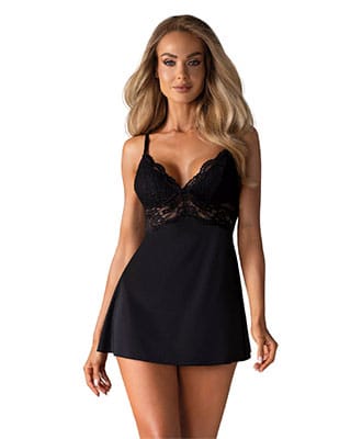 Forf�rende Babydoll m/ Blonder
