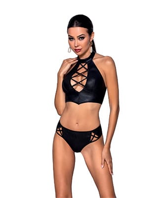 Top & shorts Nancy Black Bikini