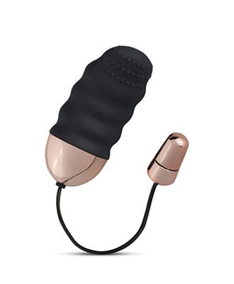 Teazers Ribbed Vibrating Egg With Remote Control