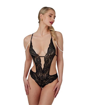 Open Cross Body with Pearls Mea