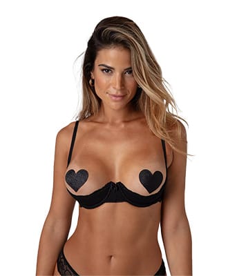 Lace Quarter Cups Bra Marzia