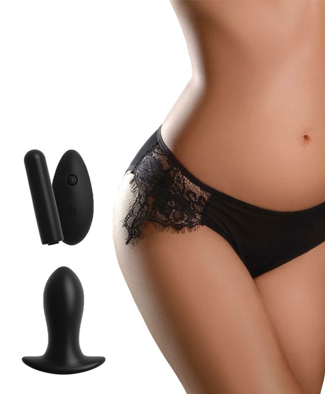 Hookup - Trusevibrator m/ Bulletvibrator og Analplugg