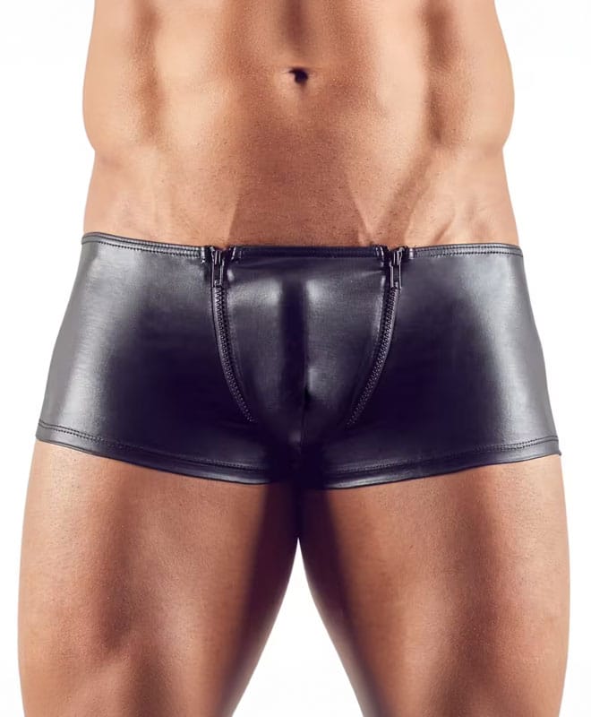 Svenjoyment Undert�y - Wetlook herre zip bokser