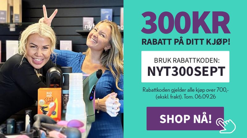 Du f�r 300kr � handle for! Bruk koden NYT300SEPT akkurat n� p� ordre over 700kr!