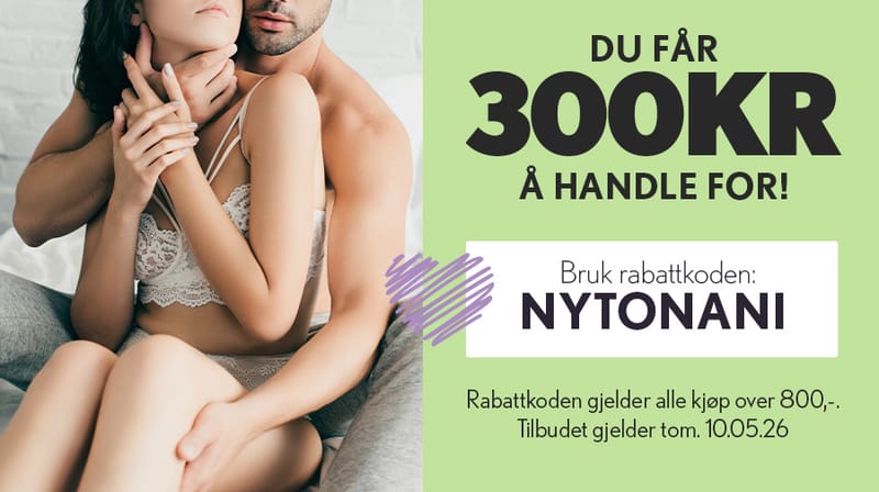 Bruk rabattkoden n� og spar 300kr p� din ordre!