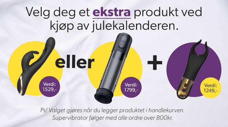 Velg et GRATIS ekstraprodukt med kalenderen din her!