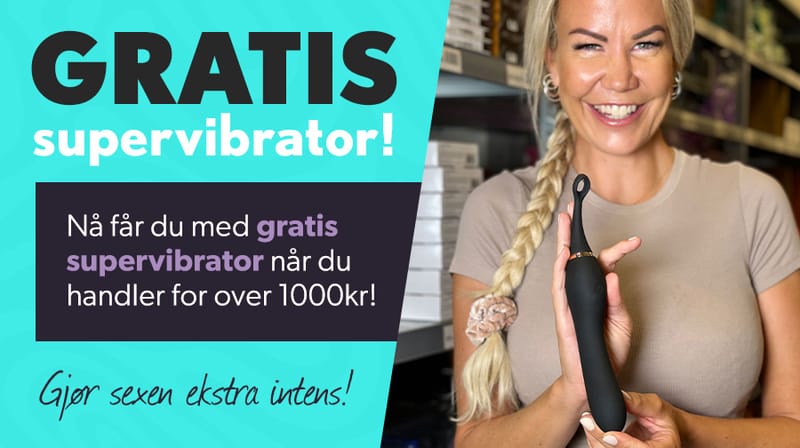 Shop for over 1000 kr f� en supervibrator (verdi 1529) GRATIS