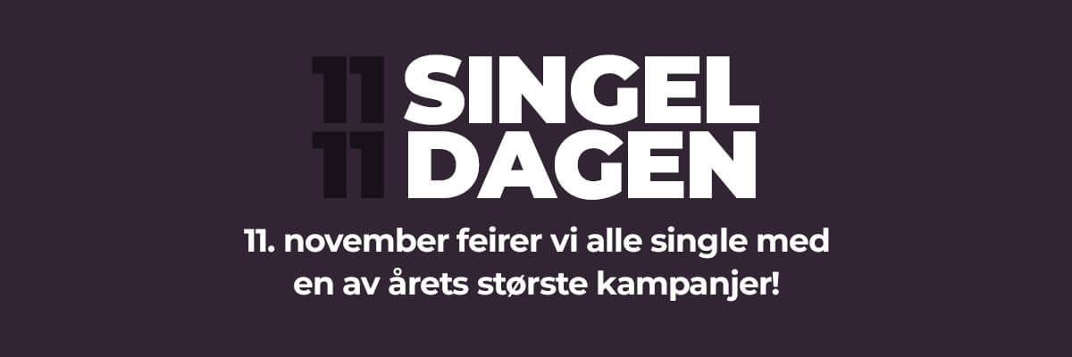 Singeldagen 11.11 hos Nytelse.no!