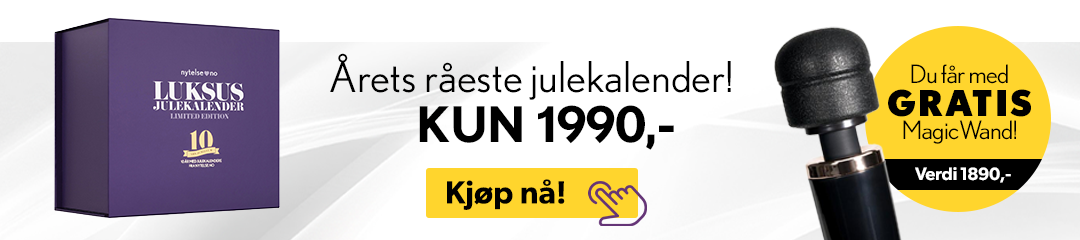 Kjp julekalender n og f med en gratis massasjestav til en verdi av 1890kr!