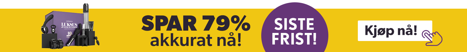 Kjp julekalender n og f med en gratis massasjestav til en verdi av 1890kr!