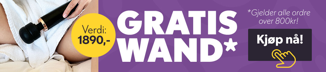 Gratis wand med alle ordre over kr 800!