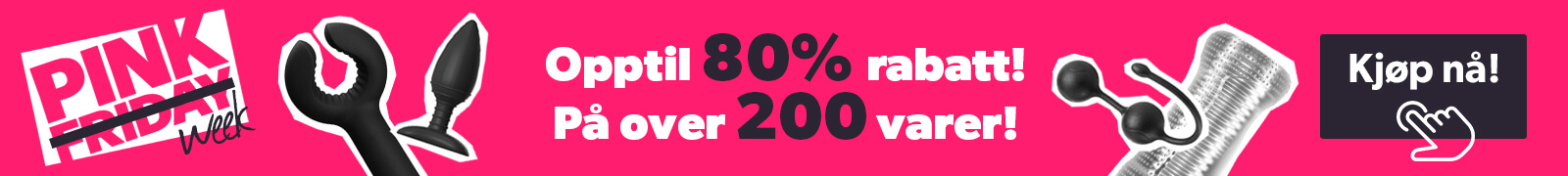 Spar opptil 80% på hundrevis av varer i Pink Week!