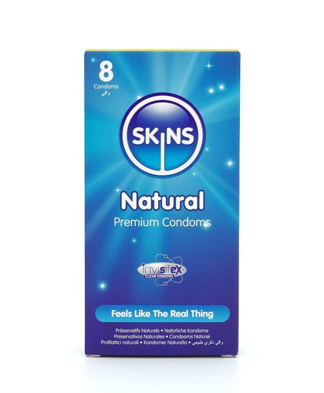 Skins Natural Kondomer - 8 stk