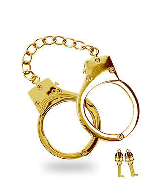 Taboom - BDSM H�ndjern i gull