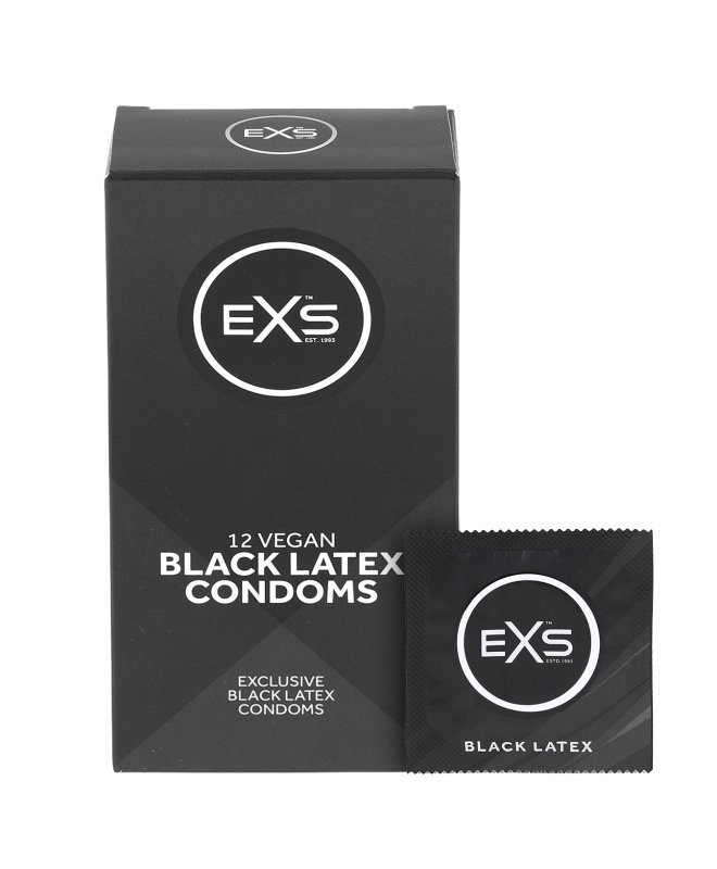 Kondomer EXS Black Latex 12 pk
