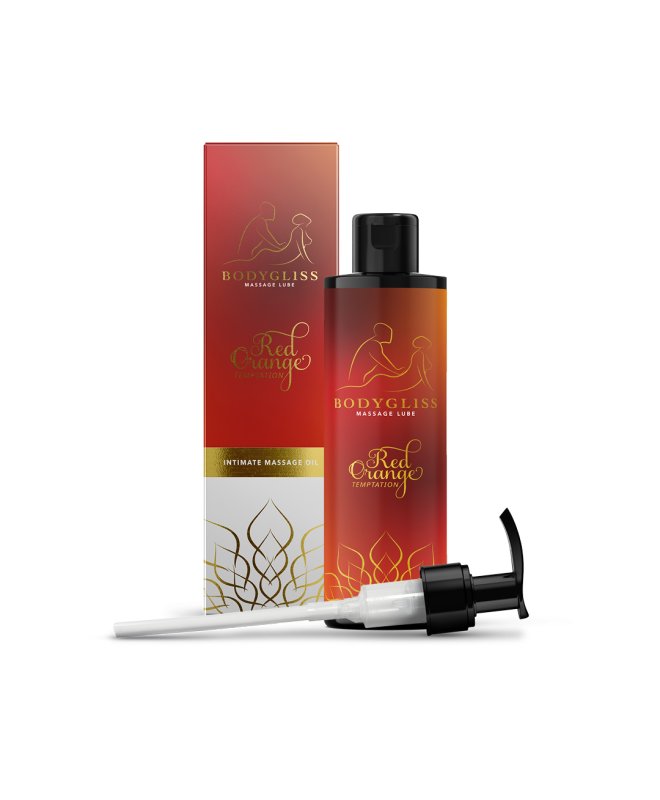 Massasjeglid BodyGliss 2-i-1 r�d appelsin